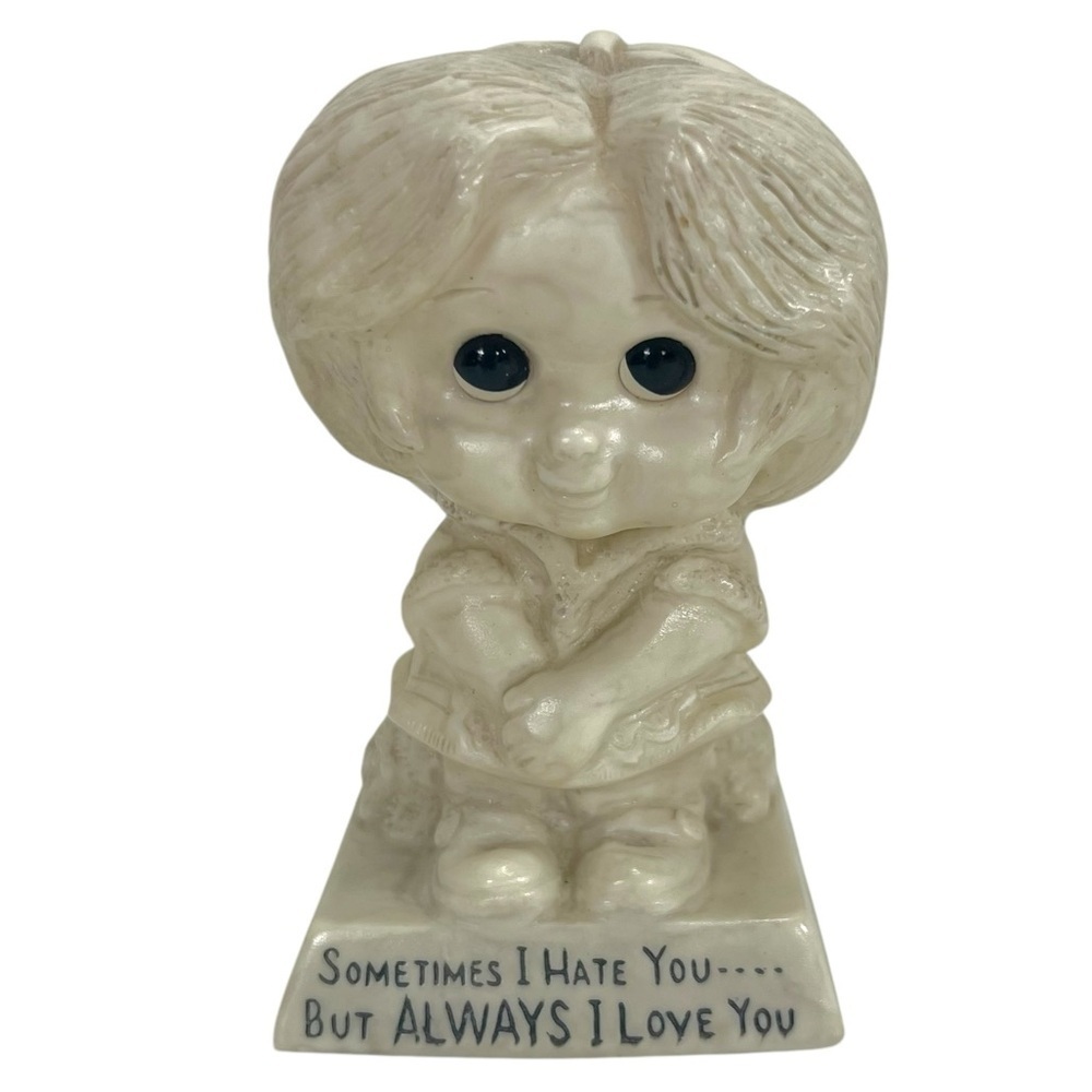 Vintage 70's W&R Berries Sometimes I Hate You…. but Always I Love You Figurine